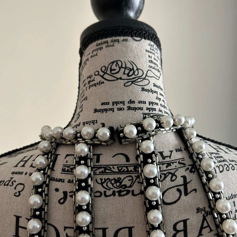 Lillie Rubin Vintage Black Beaded Mini Dress - Picture 7 of 10